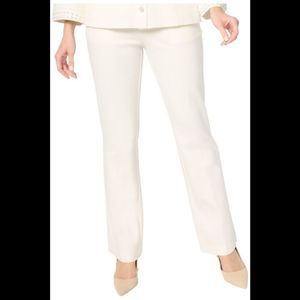 BEAUTIFUL by Lawrence Zarian Women's Pull-On Tailored Knit Pant Ivory - Regular